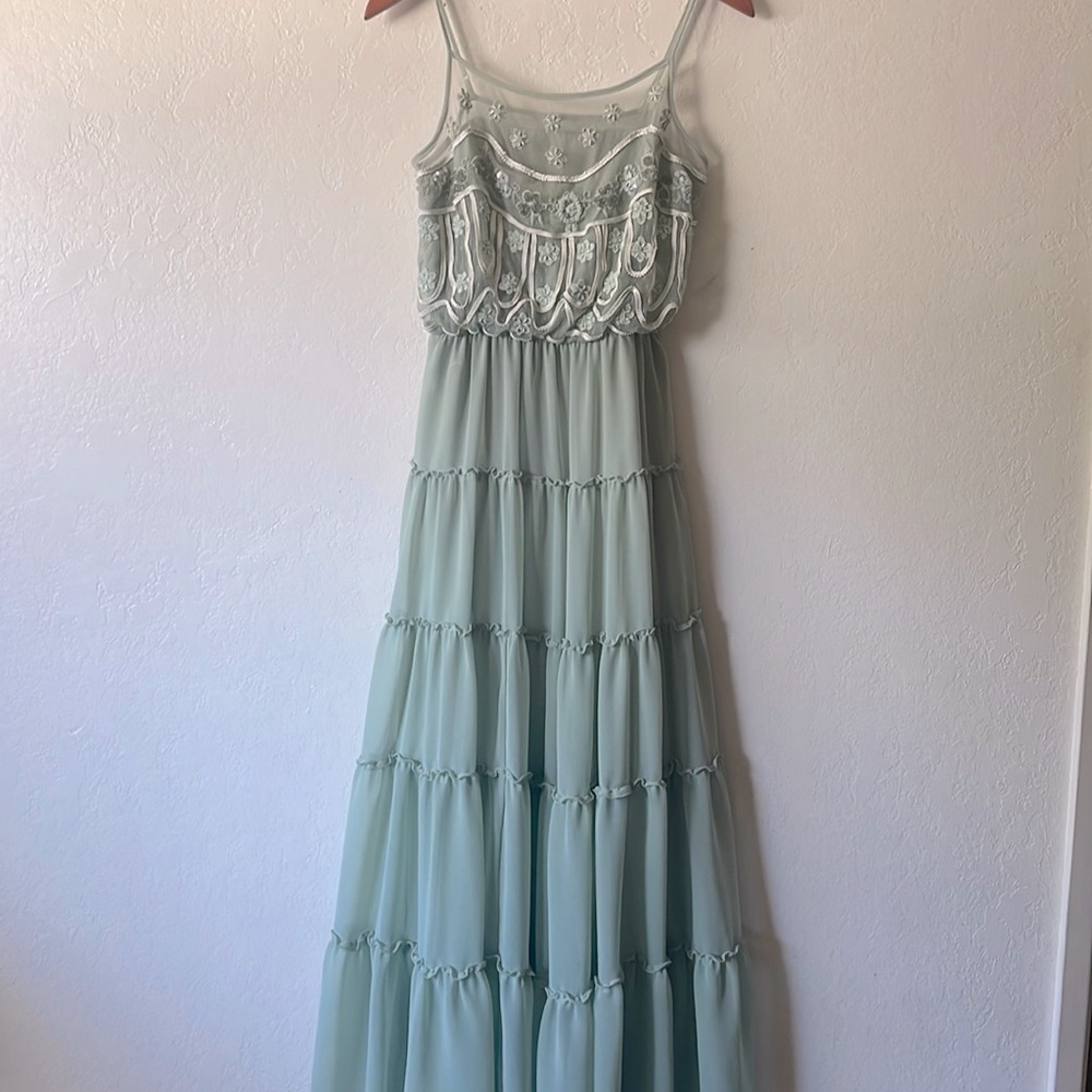 Free People Sprinkled Stardust Mesh Maxi Dress